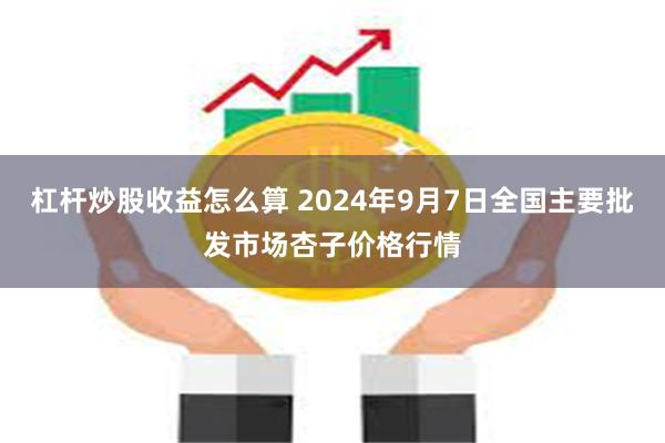 杠杆炒股收益怎么算 2024年9月7日全国主要批发市场杏子价格行情