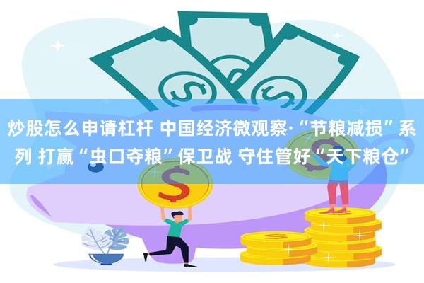 炒股怎么申请杠杆 中国经济微观察·“节粮减损”系列 打赢“虫口夺粮”保卫战 守住管好“天下粮仓”