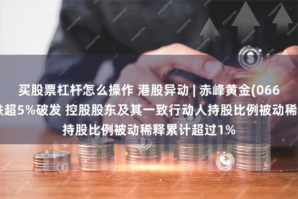 买股票杠杆怎么操作 港股异动 | 赤峰黄金(06693)上市次日跌超5%破发 控股股东及其一致行动人持股比例被动稀释累计超过1%