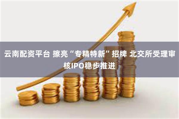 云南配资平台 擦亮“专精特新”招牌 北交所受理审核IPO稳步推进