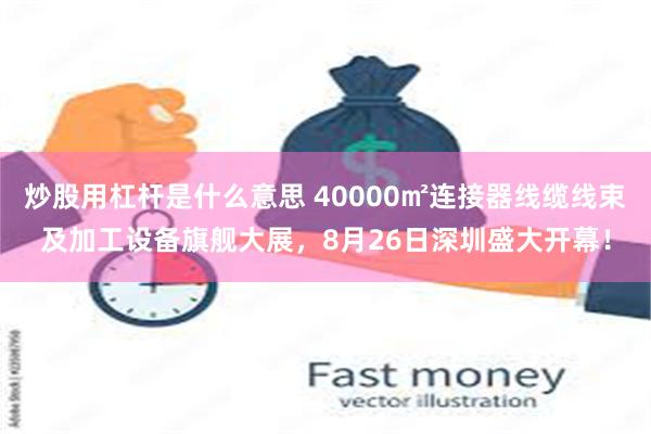 炒股用杠杆是什么意思 40000㎡连接器线缆线束及加工设备旗舰大展，8月26日深圳盛大开幕！